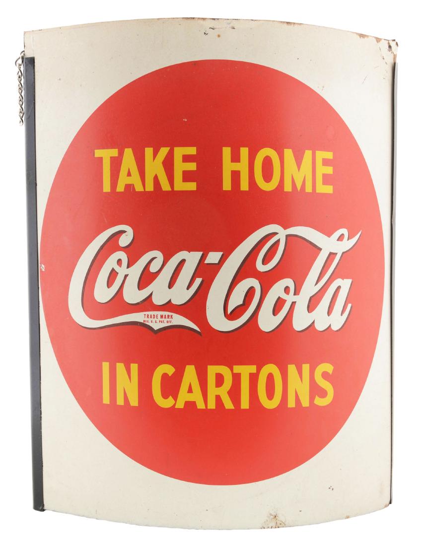 Tin Coca-Cola String Holder. (1 of 3)