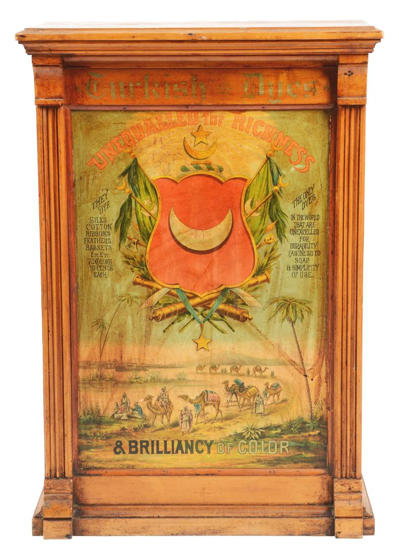 Turkish Dyes Country Store Display Cabinet. (1 of 5)