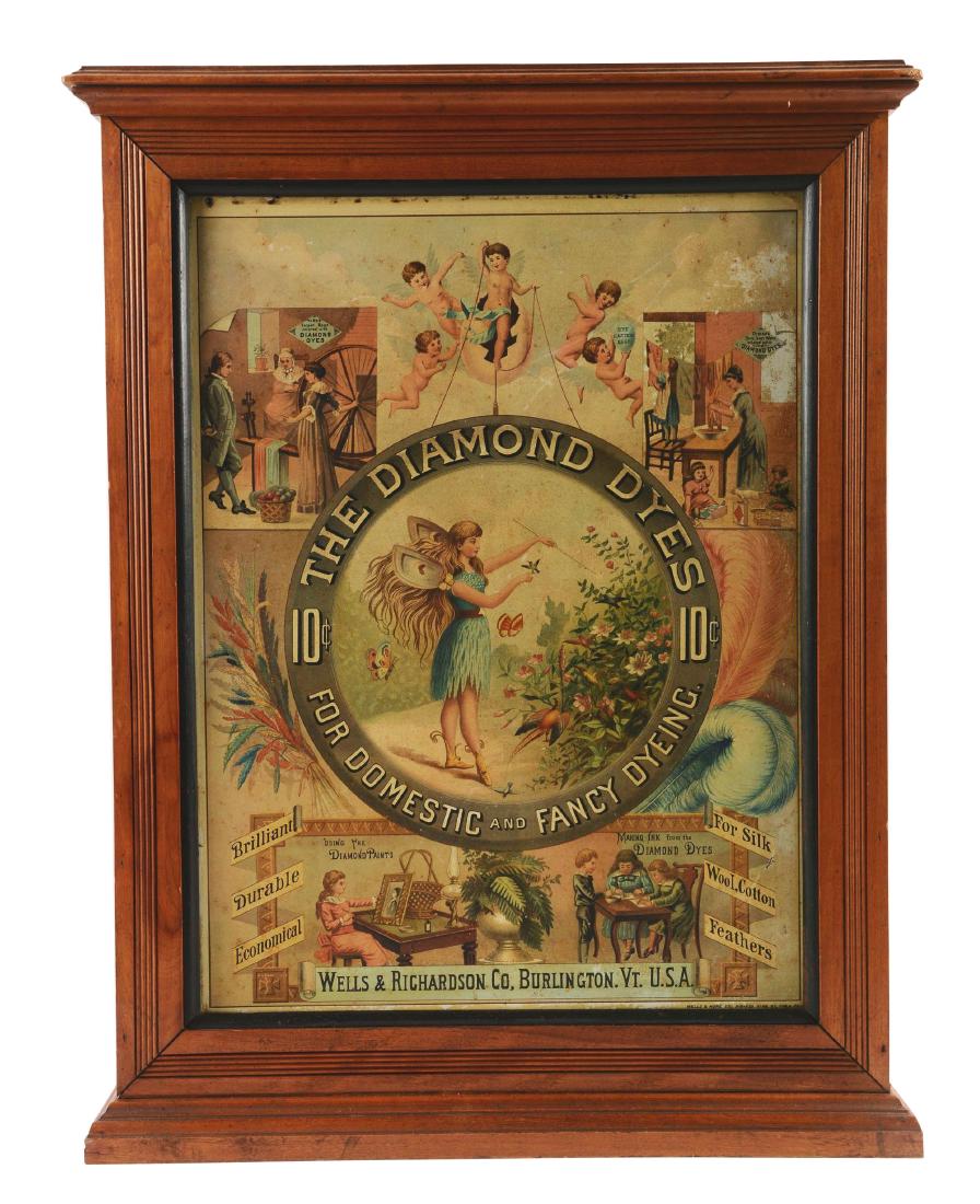 Diamond Dyes Advertising Display Cabinet. (1 of 6)