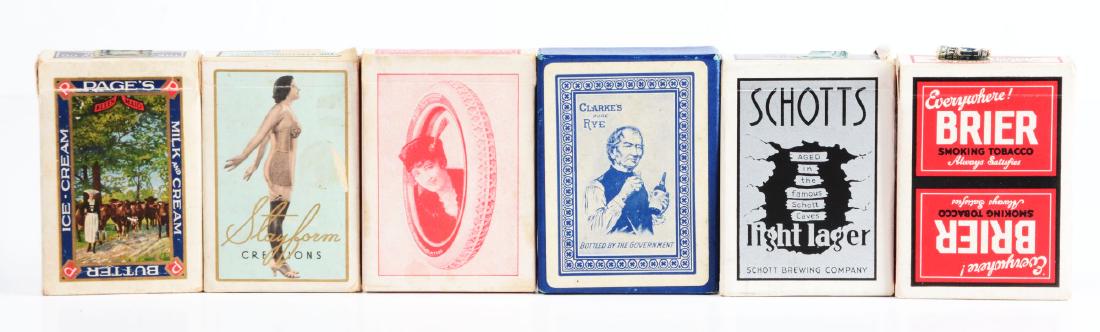 Lot Of 6: Assorted Advertising Playing Card Packs. (1 of 7)
