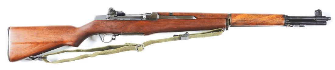 (C) Springfield M1 Garand Semi-Automatic Rifle.: Springfield Armory made M1 Garand with lock bar sight and Geneseo, Illinois marked barrel. Trigger group is U.S.G.I. Springfield except for stamped trigger guard. Bolt and op rod are U.S.G.I. Springfi