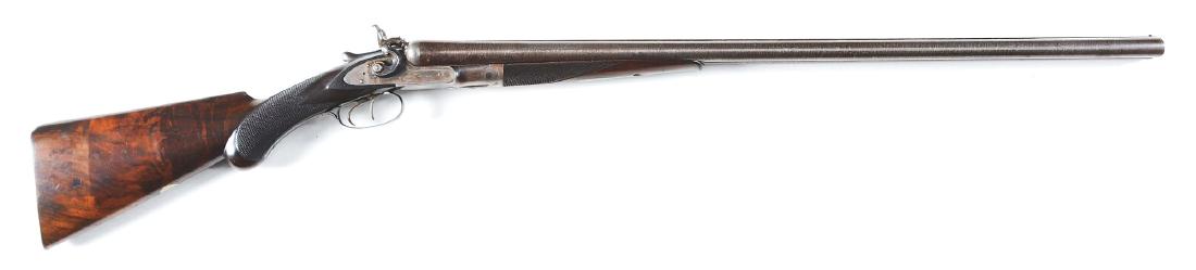 (A) Colt Model 1878 Double Hamer SxS 12 Gauge Shotgun.: Made from 1878 to 1883 with a total of about 23,000 made. Features twist steel barrels with smooth concave rib with Colt address, case hardened action and case hardened hammers, double triggers and bl