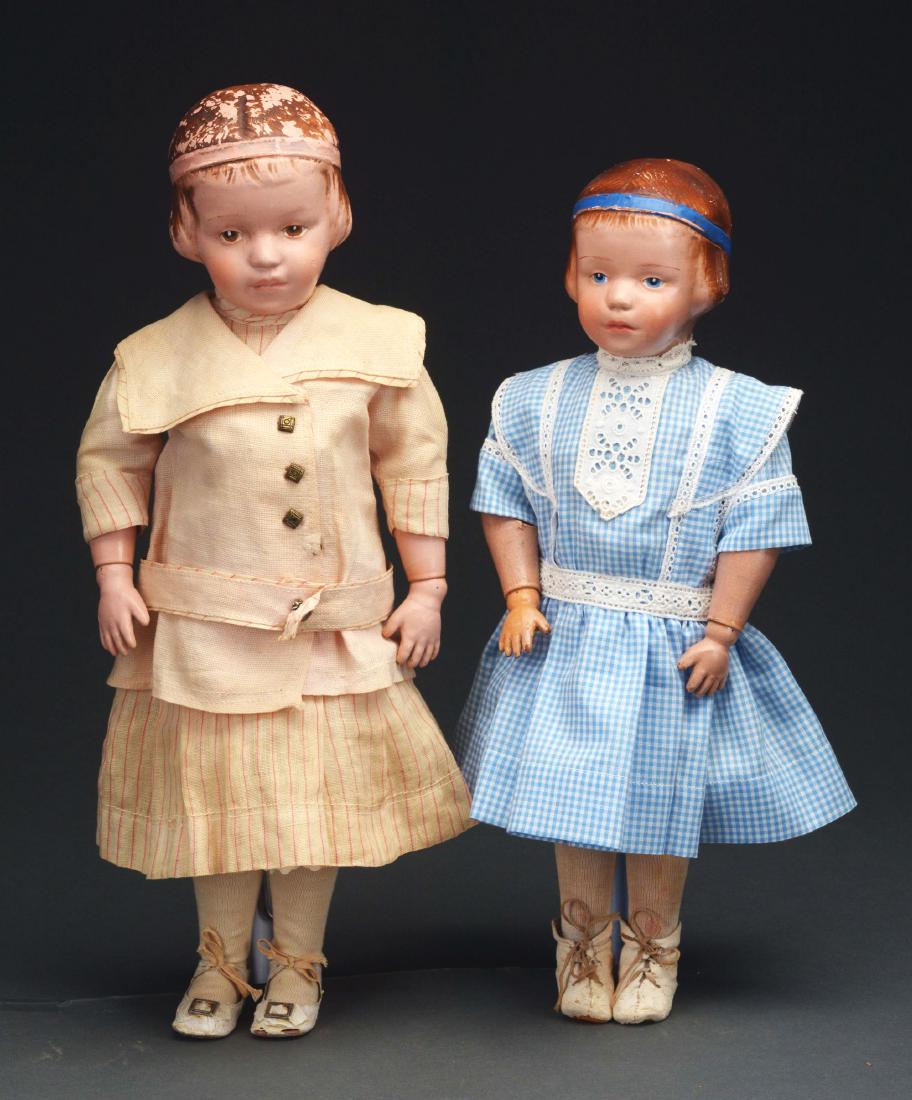 Lot of 2: Schoenhut Carved Hair Girls. (1 of 3)