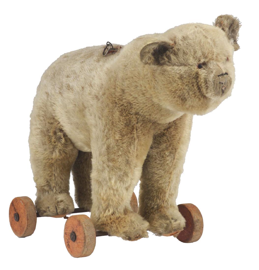 steiff wheeled bear