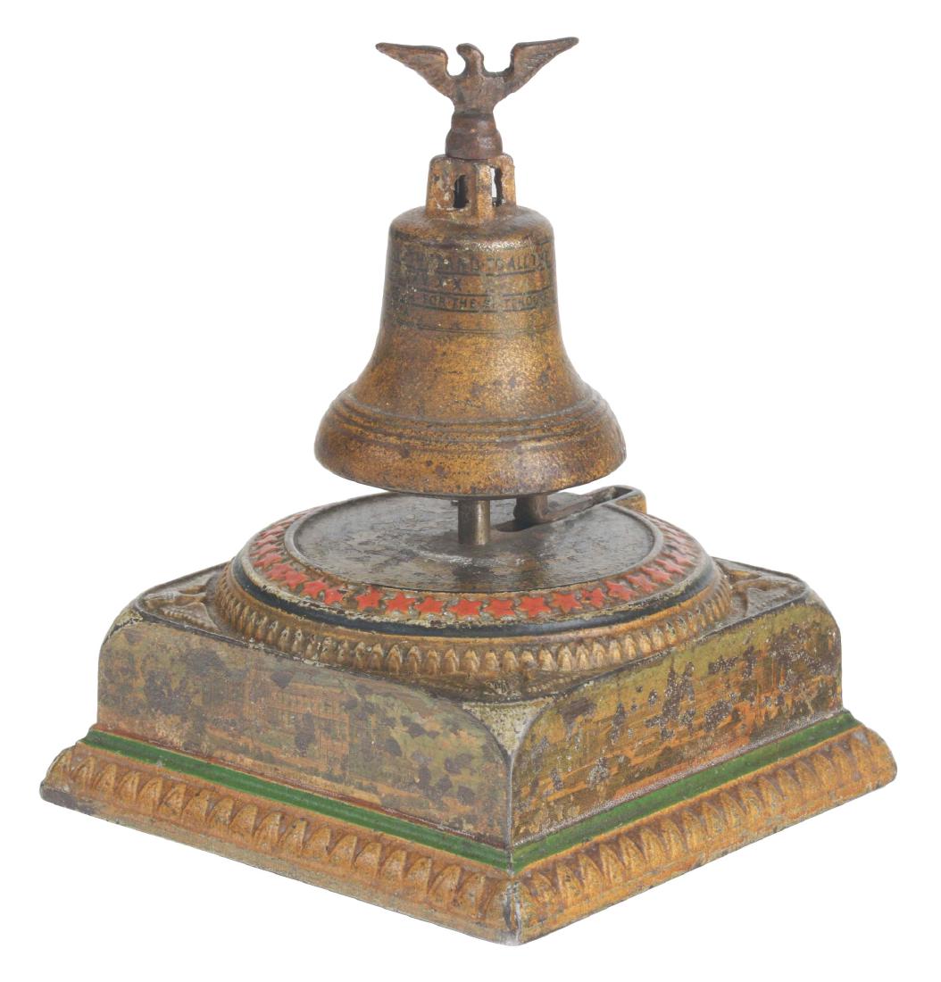 Memorial Money Box Mechanical Bank. (1 of 3)