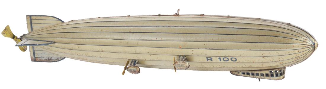 Large Sized German Tin Litho Tippco Zeppelin Toy. (1 of 2)