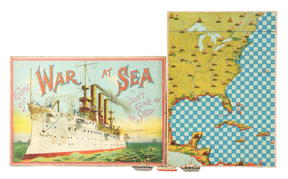 Early and Rare McLoughlin Bros. War At Sea Game. (1 of 4)