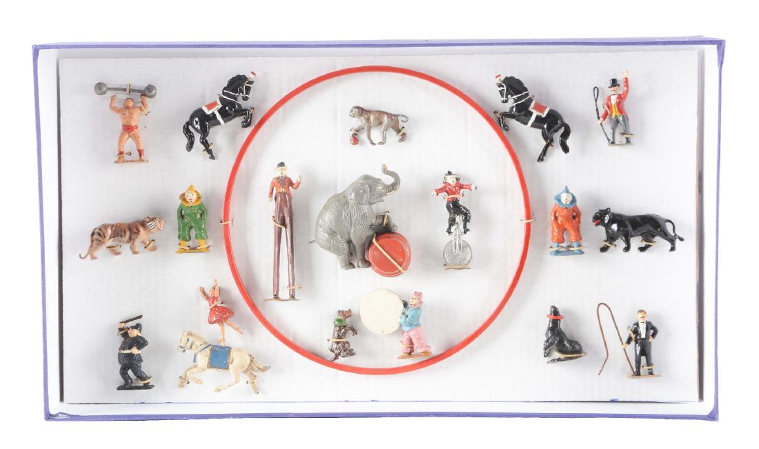 Box Of English Charbens Lead Circus Figure Set. (1 of 2)