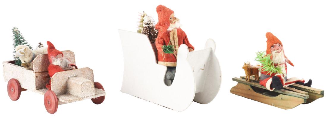 Lot of 3: Vintage Santa Claus Christmas Toys. (1 of 2)