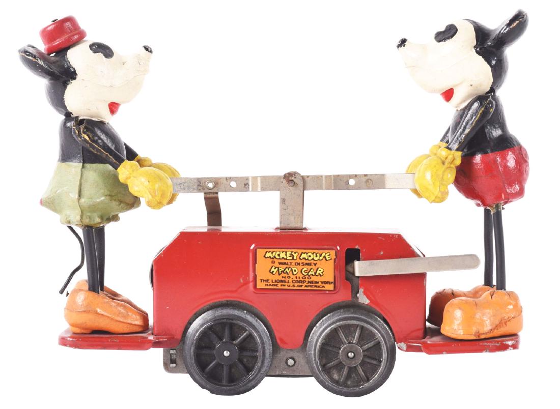 Lionel Mickey Mouse Hand Car. (1 of 4)