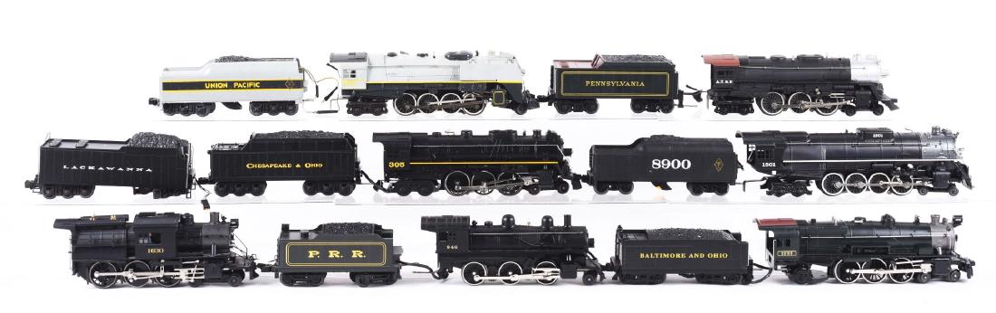 Lot Of 14: Lionel & M.T.H. Steam Locomotives One Set (1 of 2)