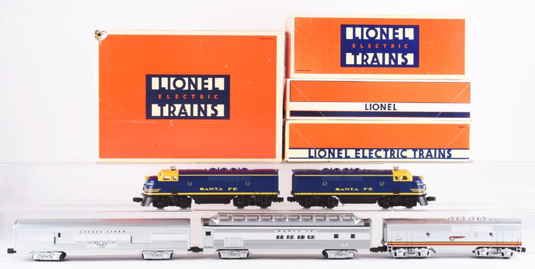 Lot Of 4: Lionel Santa Fe Passenger & Baggage Car In (1 of 3)
