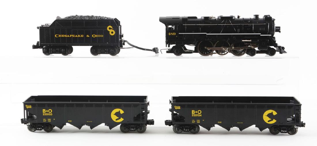 Lot of 2: Lionel C &O Pacific Locomotive and Hopper (1 of 3)