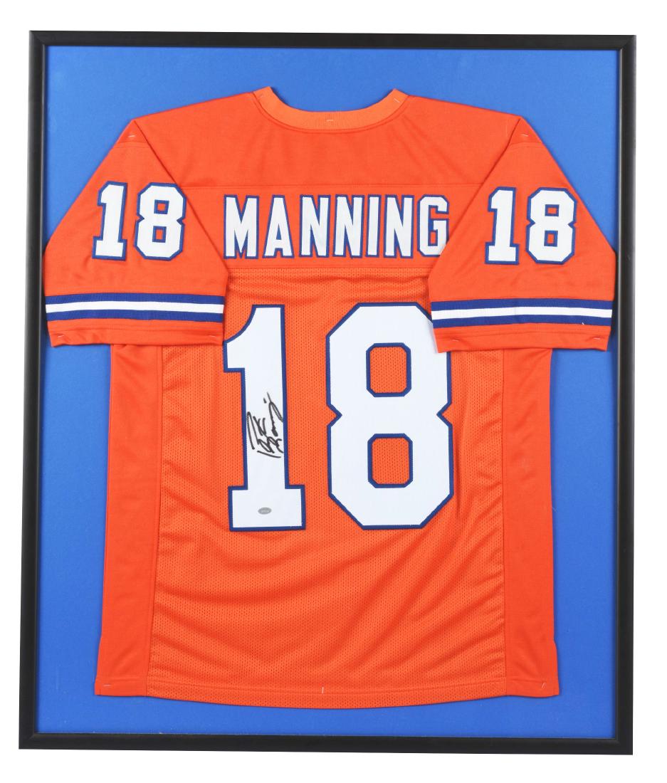 Denver Broncos No. 18 Peyton Manning Framed Autographed (1 of 4)