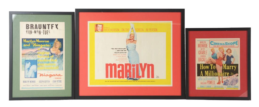 Lot Of 3: Marilyn Monroe Framed Movie Items. (1 of 1)