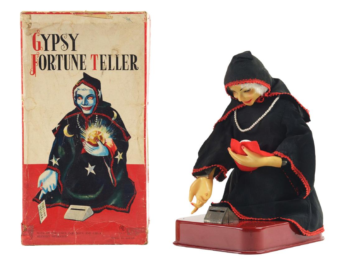 Japanese Battery Operated Gypsy Fortune Teller Toy. (1 of 7)