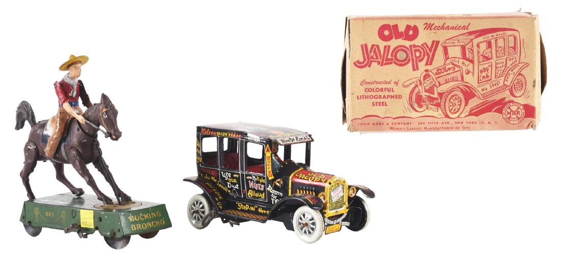 Lot of 2: Tin Litho American & German Wind Up Toys. (1 of 2)