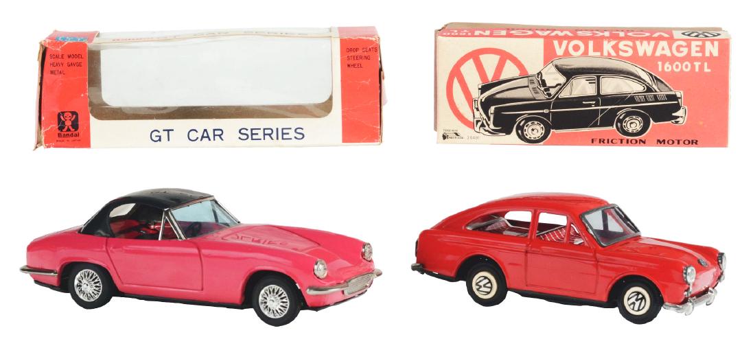 Lot of 2: Tin Litho and Painted Friction Cars. (1 of 2)