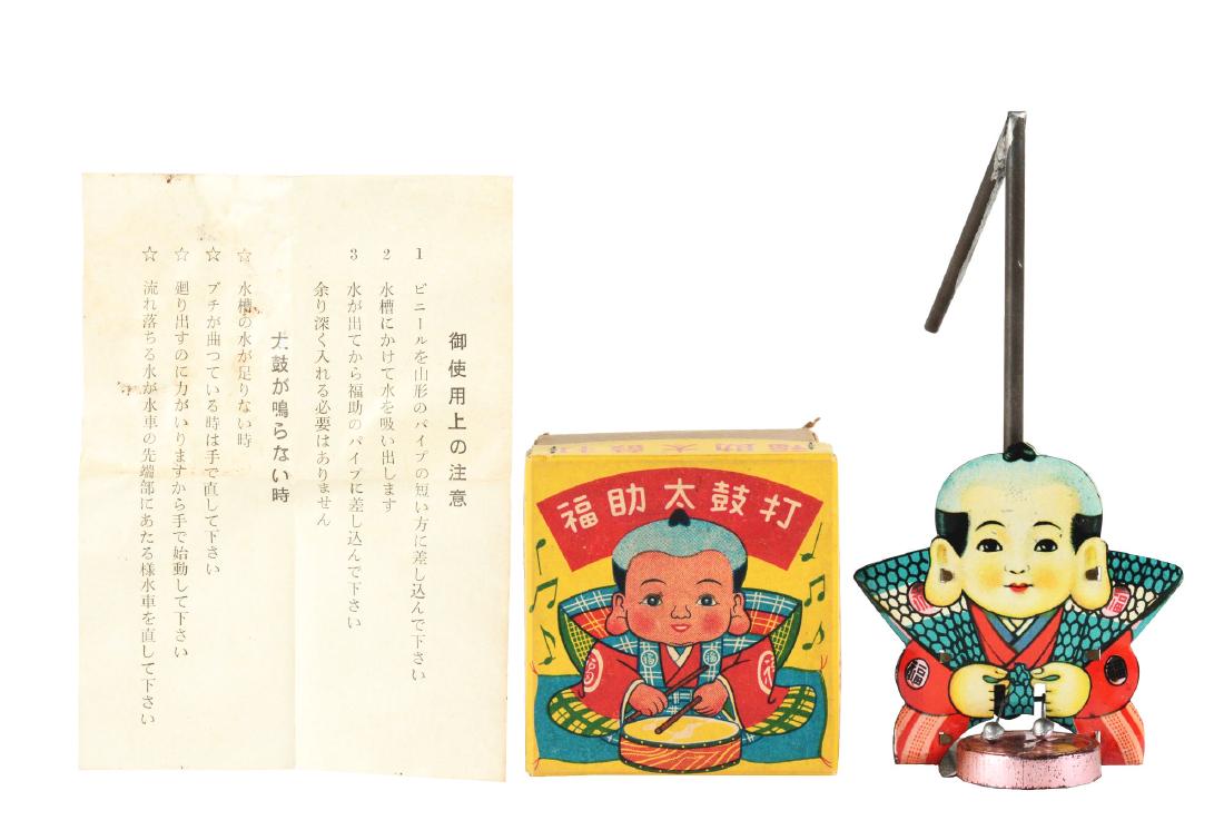 Tin Litho Pneumatic Pre-War Japanese Fukusuke. (1 of 6)