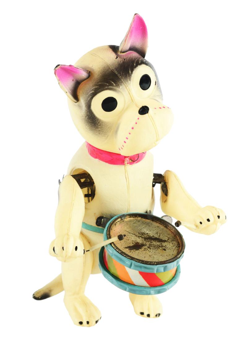 Pre-war Japanese Celluloid and Tin Litho Wind Up Bonzo. (1 of 3)