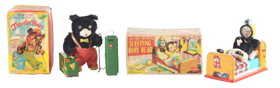 822. Sleeping Baby Bear Toy. Japan, Linemar, 1950s. 822. Sleeping Baby Bear Toy. Japan, Linemar, 1950s.