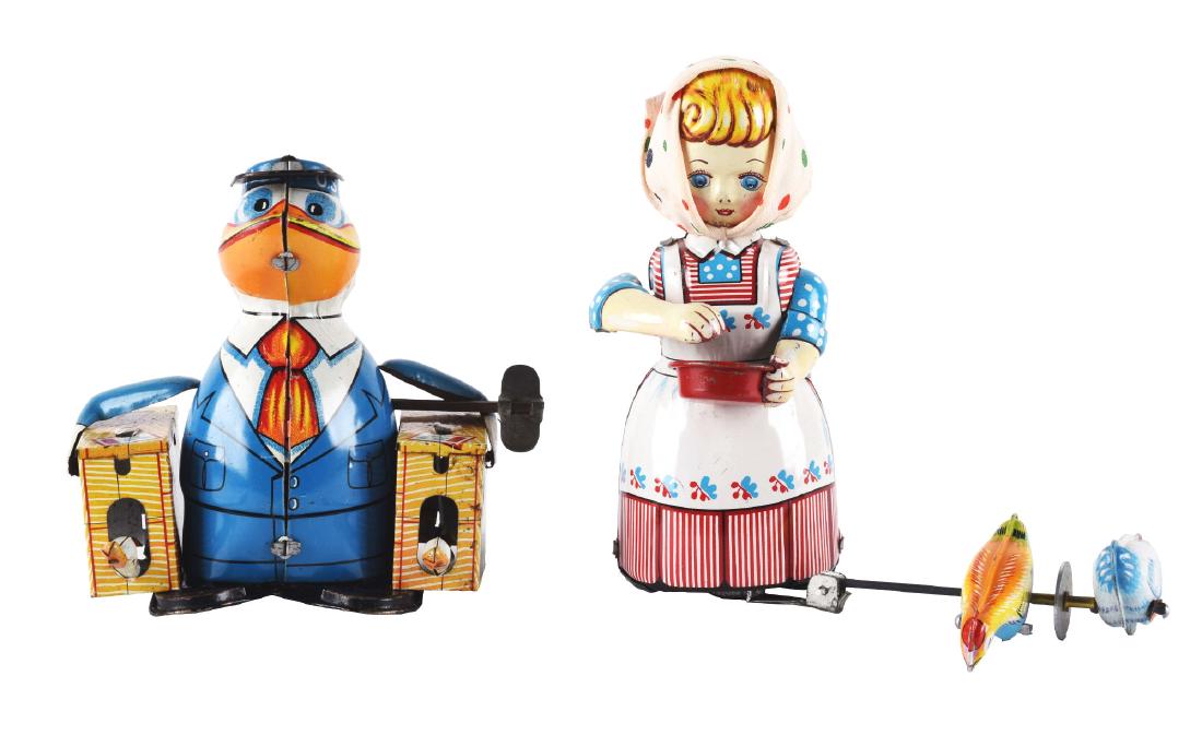 Lot of 2: Tin Litho Wind Up TPS Toys. (1 of 2)