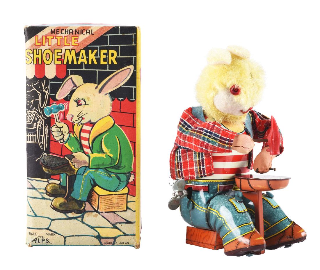 Tin Litho Wind Up Little Shoemaker. (1 of 3)