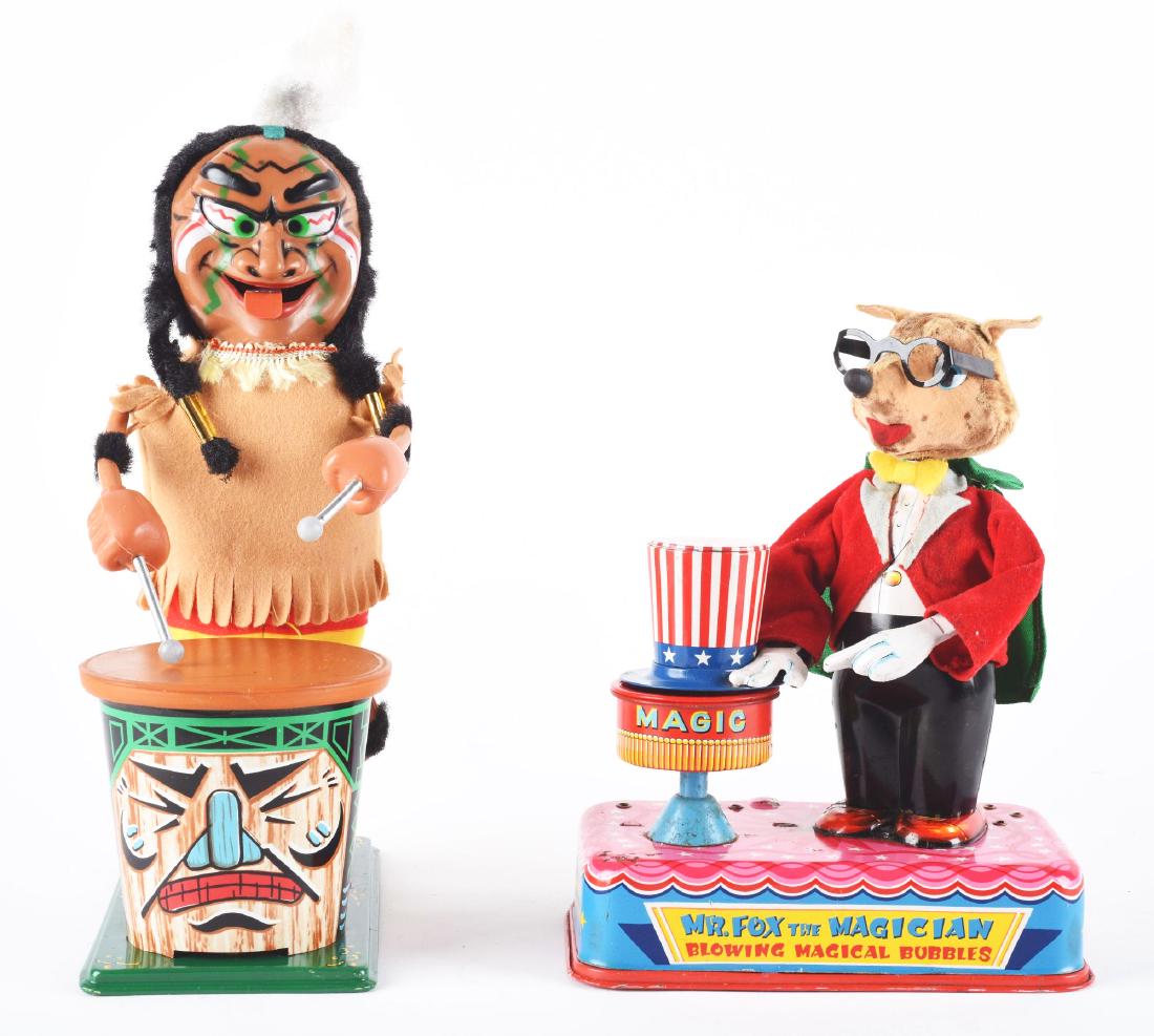 Lot of 2: Tin Litho and Vinyl Battery Operated Toys. (1 of 2)