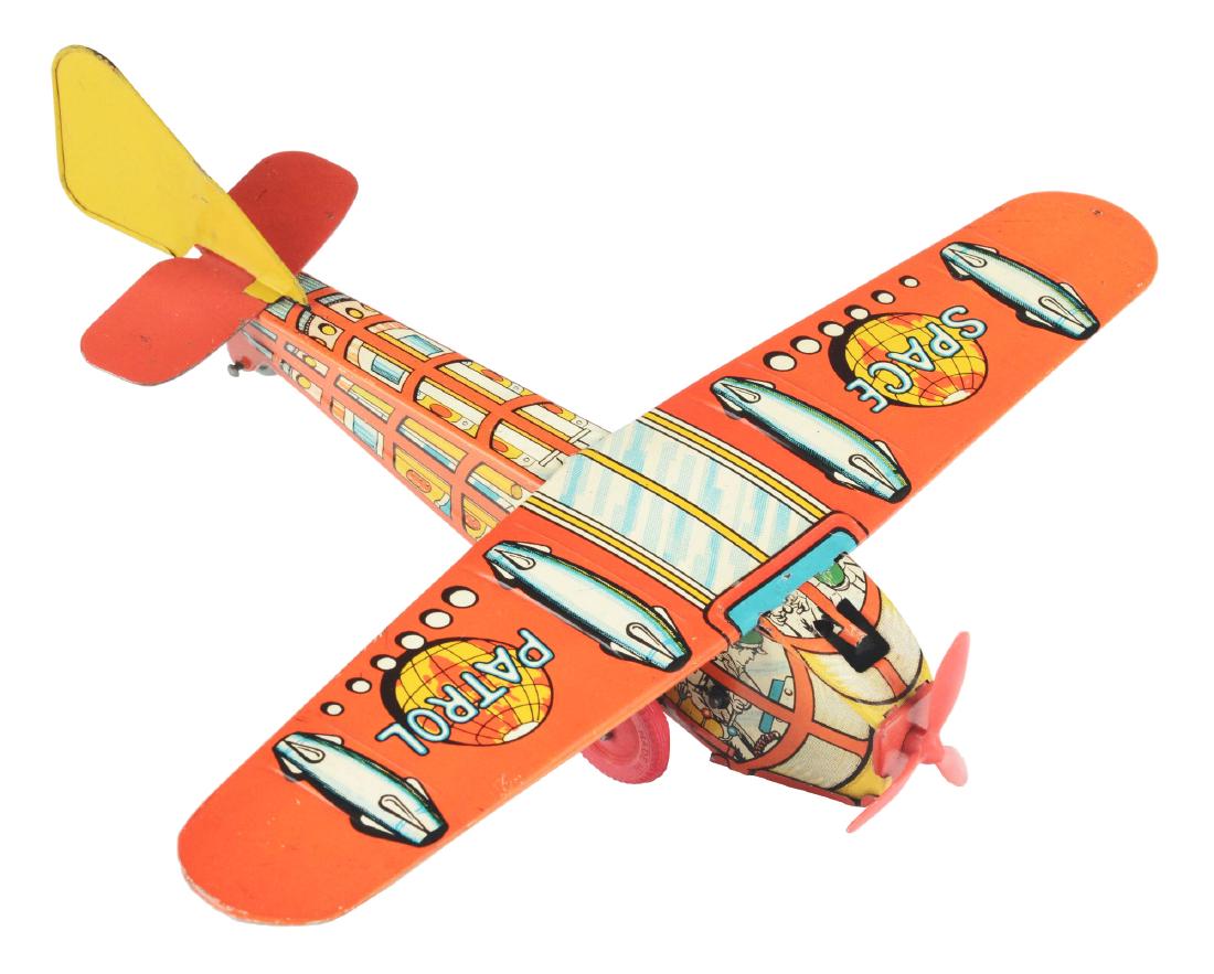 Tin Litho Friction Dan Dare Space Patrol Plane. (1 of 3)