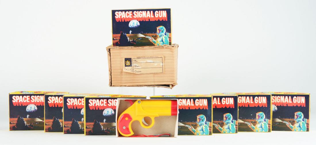 Case of 9: Plastic Battery Operated Space Signal Guns. (1 of 2)