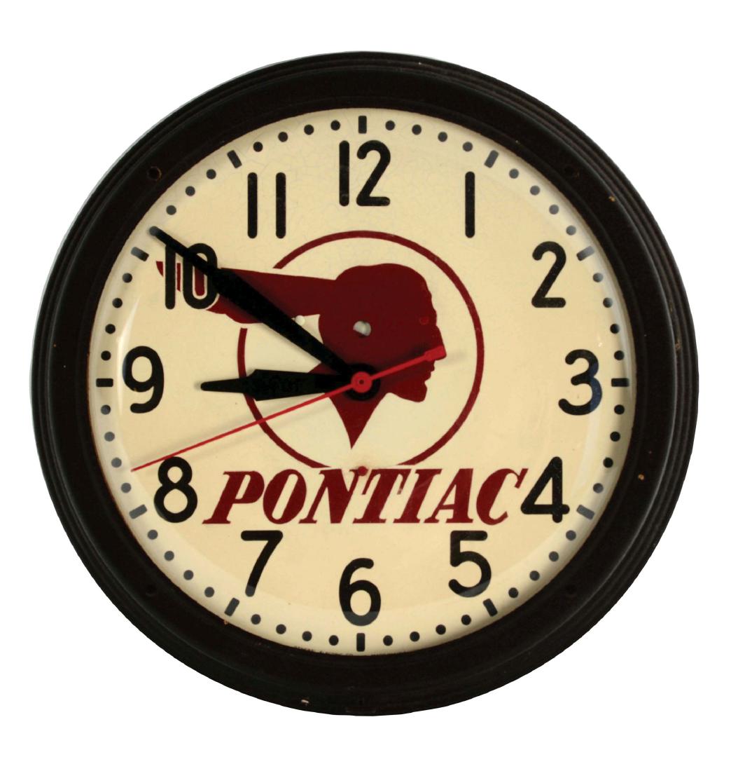 Pontiac Motor Cars General Electric Clock. (1 of 2)