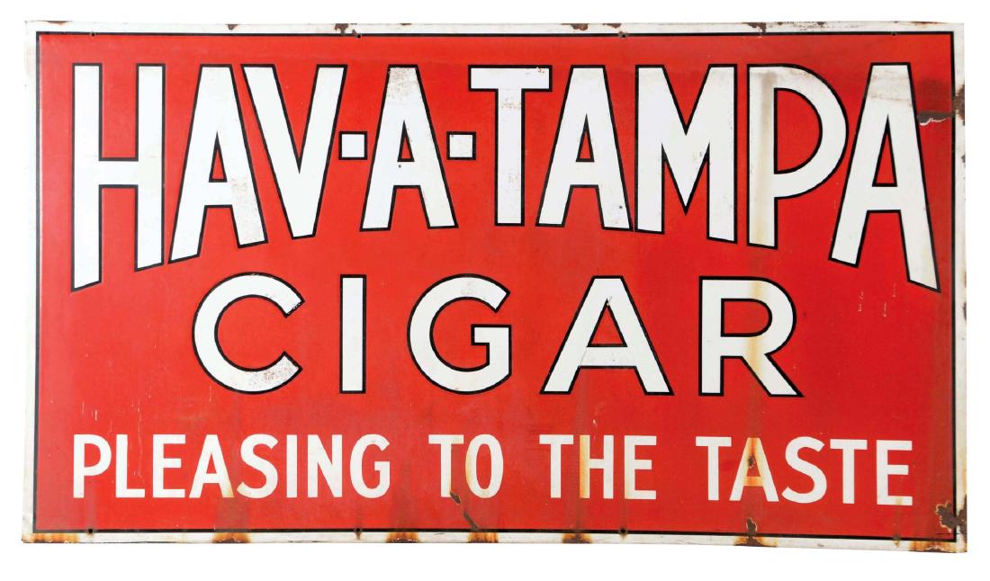 Hav-A-Tampa Cigar Porcelain Sign. (1 of 2)