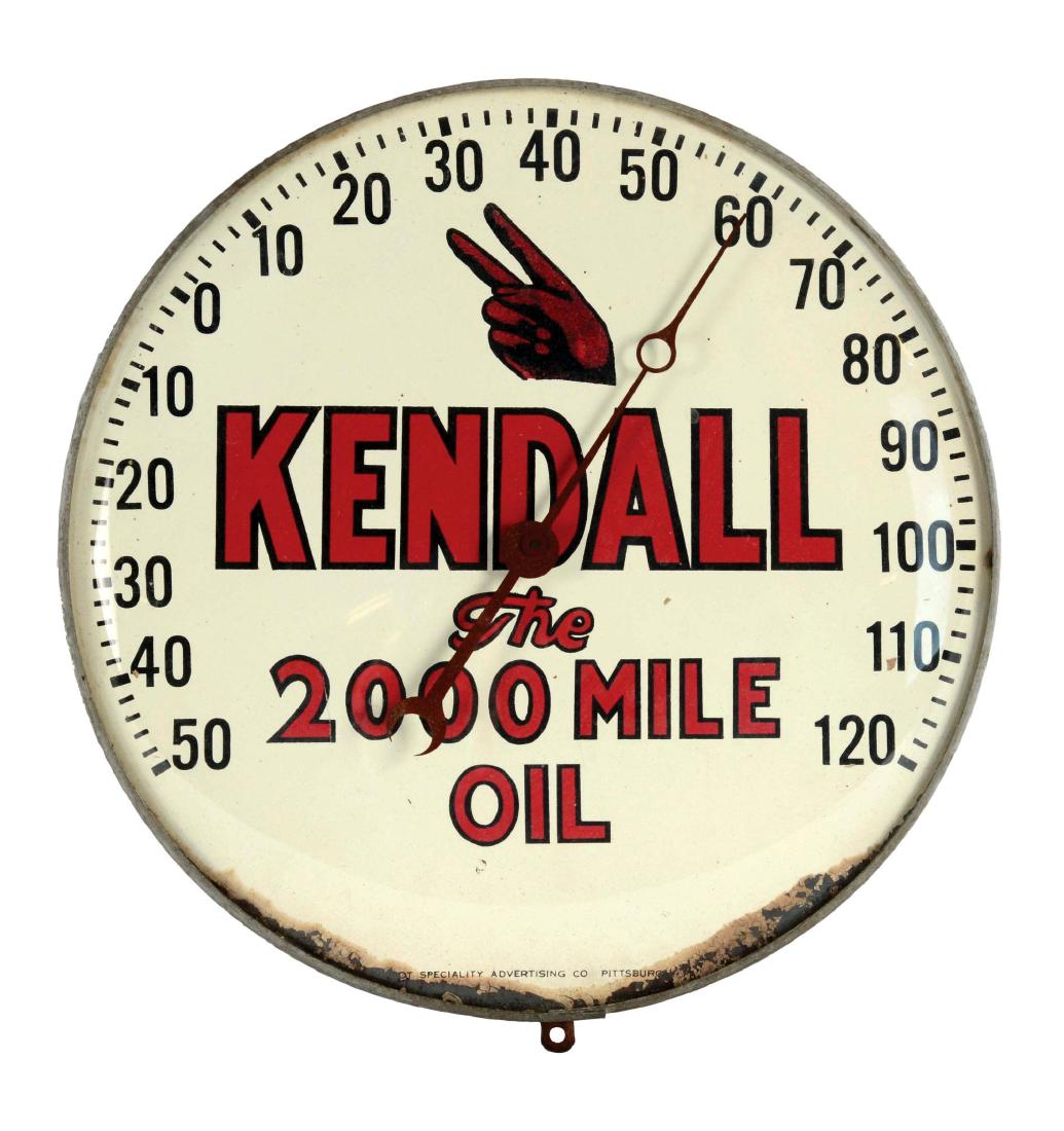 Kendall Motor Oil Glass Face Thermometer. (1 of 2)