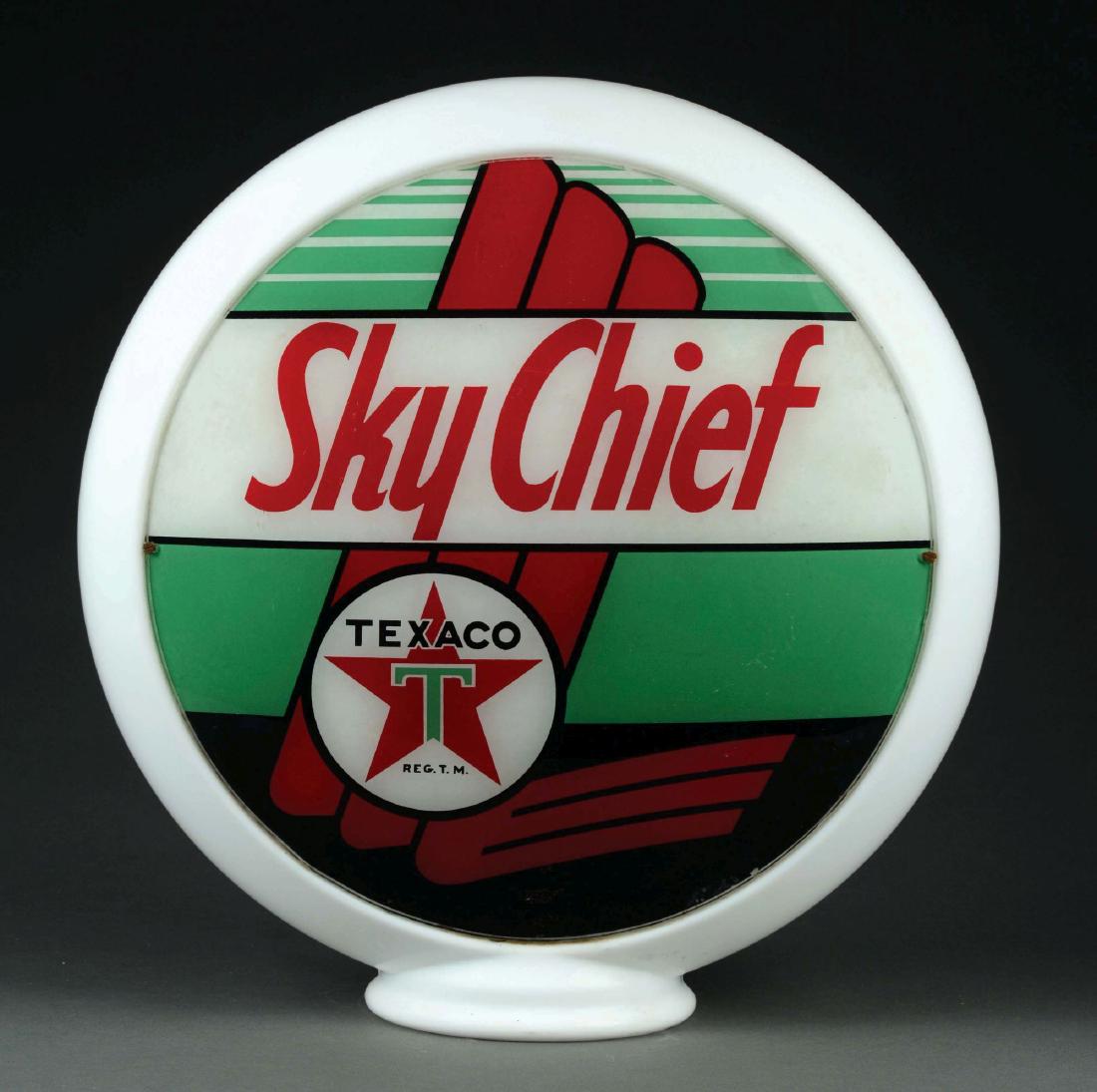Texaco Sky Chief Gasoline Complete 13-1/2" Globe On (1 of 3)