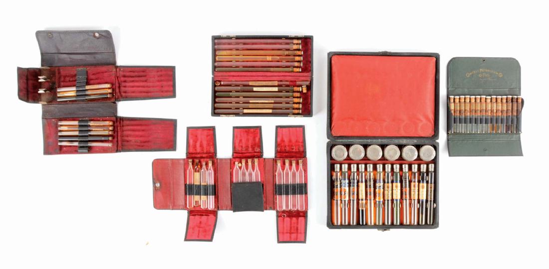 Lot of 5: Cased Salesman Sample Sets for Gulf & Cenpeco (1 of 2)