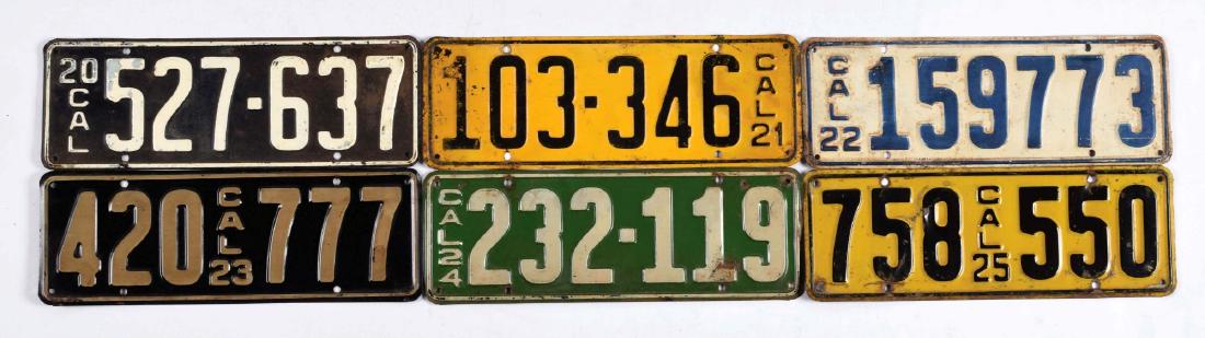 Lot Of 88: High Quality California License Plates, (1 of 20)