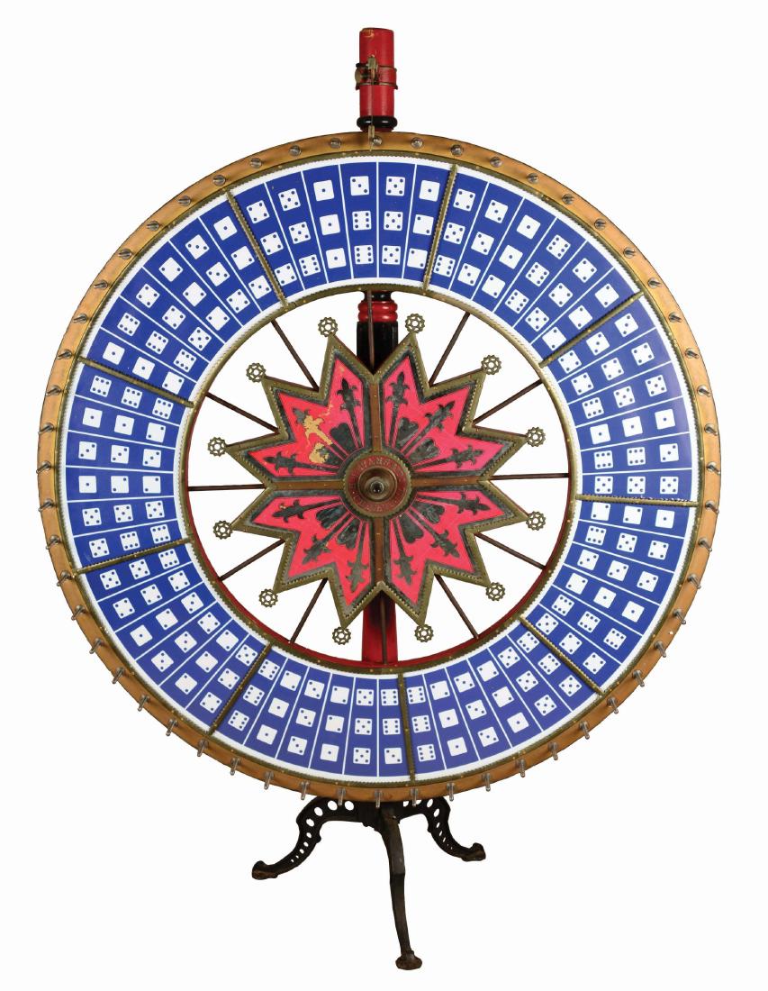 Antique H.C. Evans Floor Model Jumbo Dice Wheel. (1 of 6)
