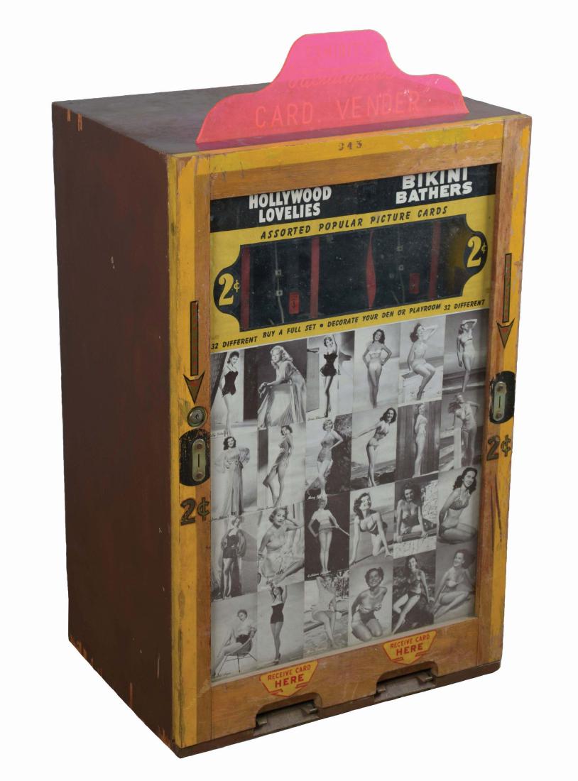 2¢ Exhibit Supply Co.'s Vacuumatic Card Vender. (1 of 5)