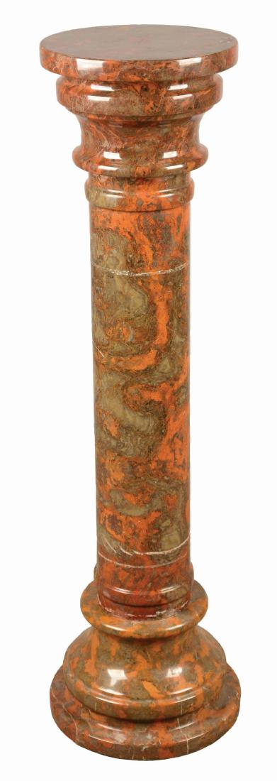 Solid Marble Pedestal Stand. (1 of 4)