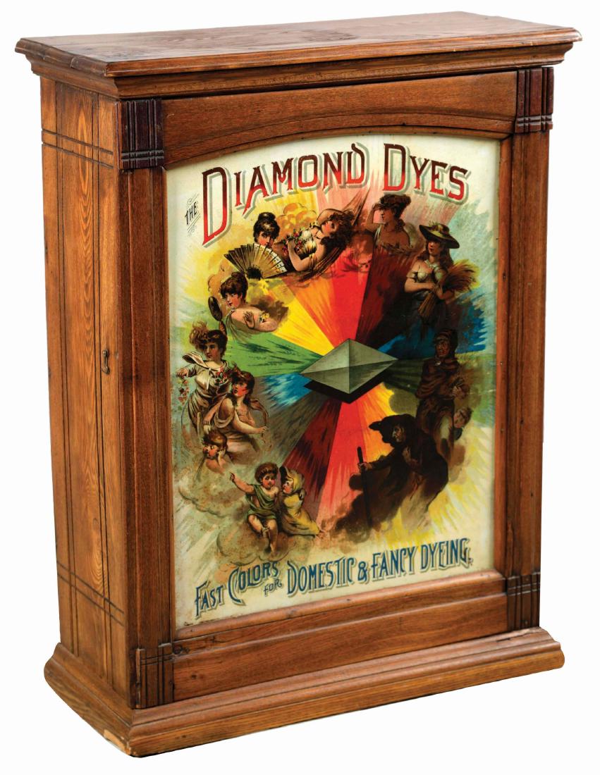 Diamond Dyes Display Cabinet. (1 of 4)