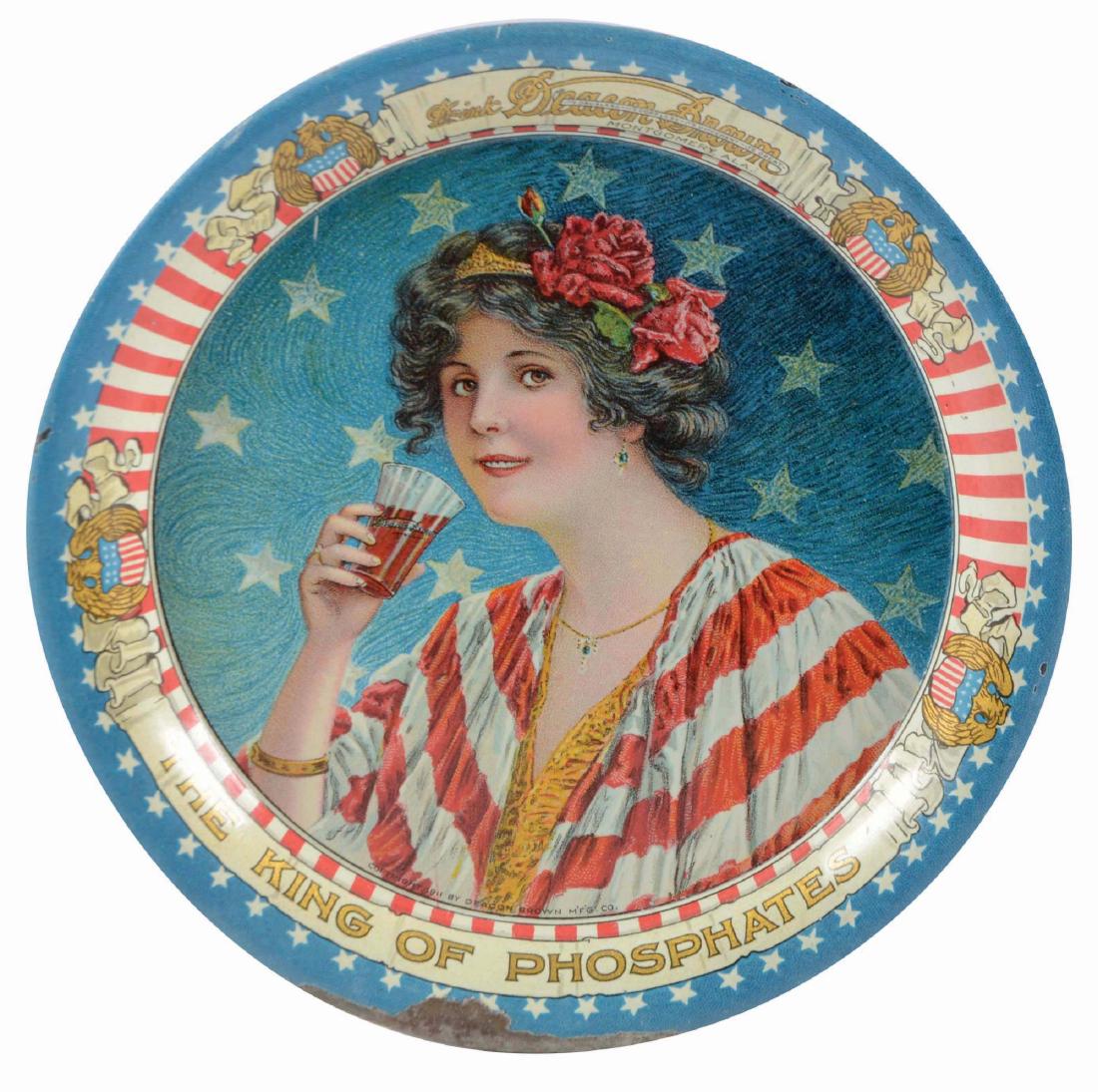 Deacon Brown The King Of Phosphates Tin Tray. (1 of 2)