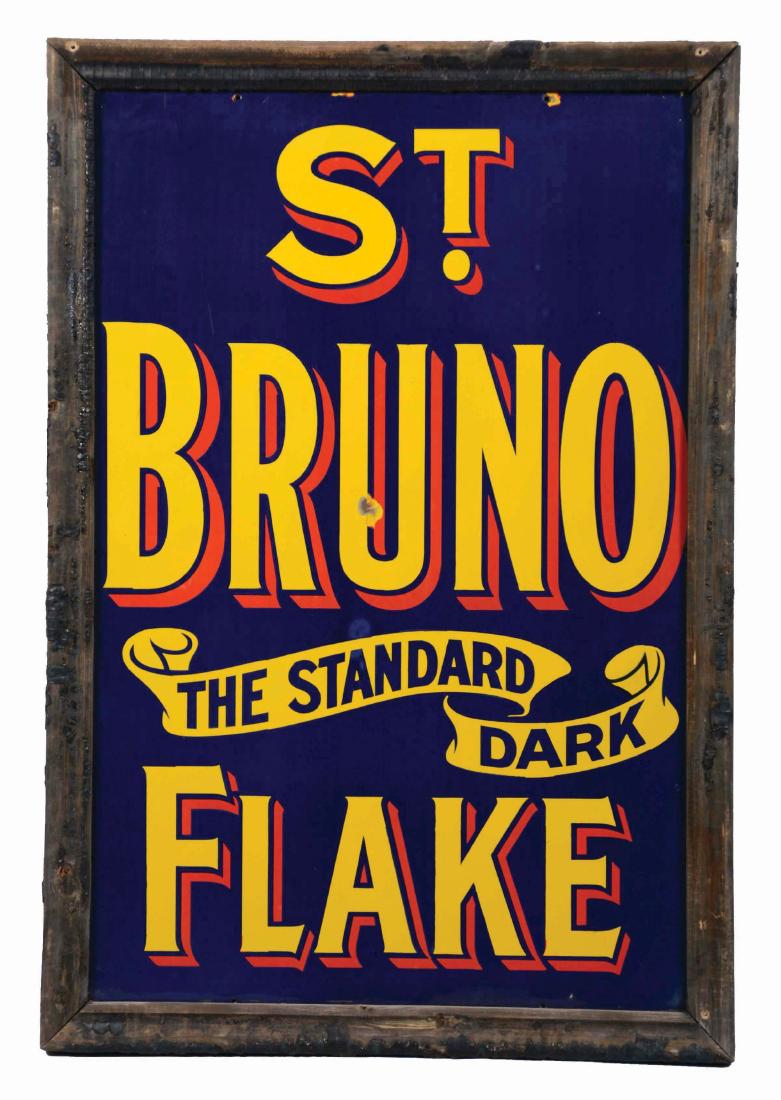 St. Bruno Flake Porcelain Tobacco Advetising Sign. (1 of 2)