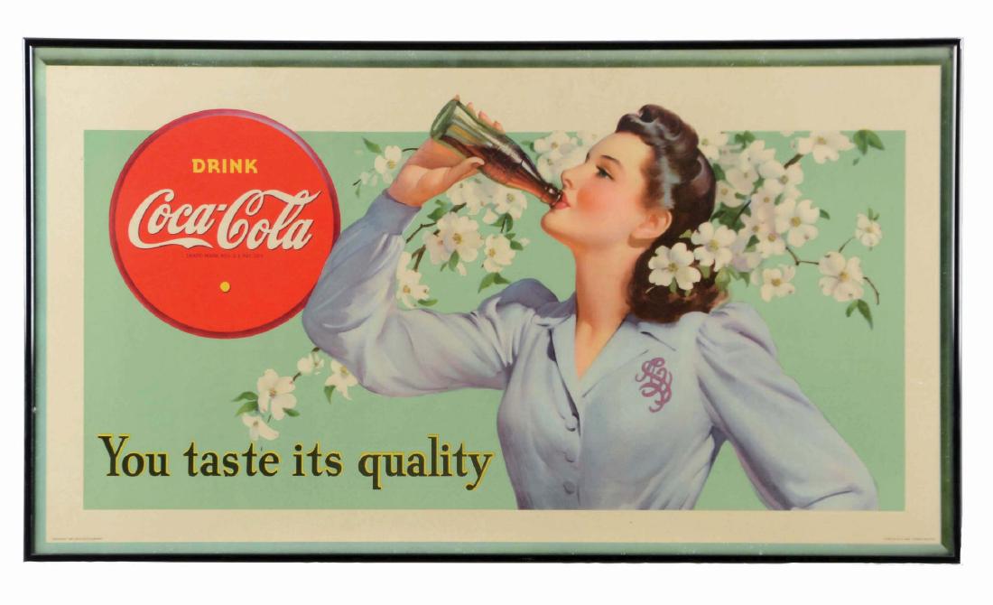 1942 Coca-Cola Dogwood Girl Poster. (1 of 2)