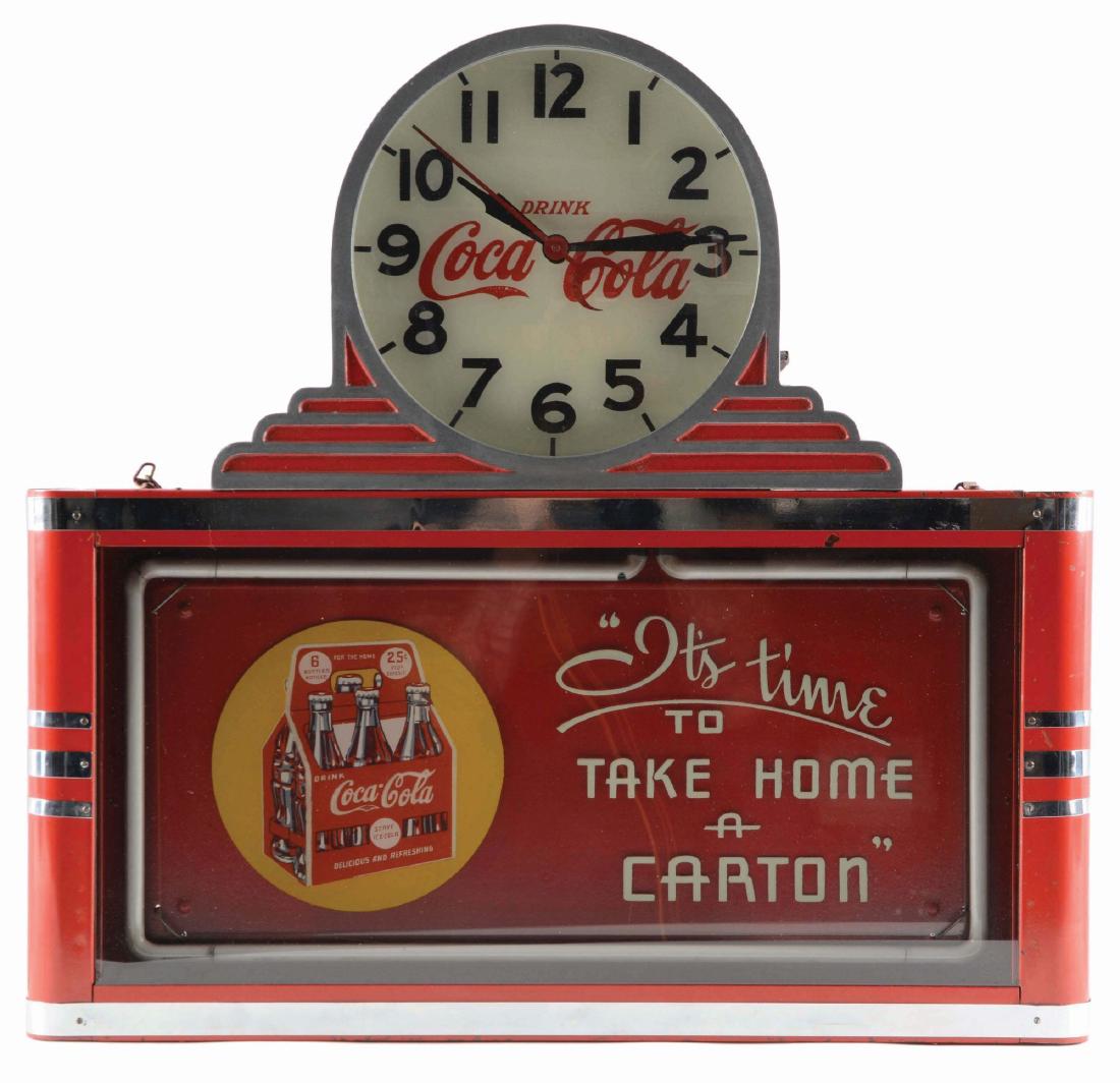 1930 Coca-Cola Neon Sign & Clock. (1 of 6)
