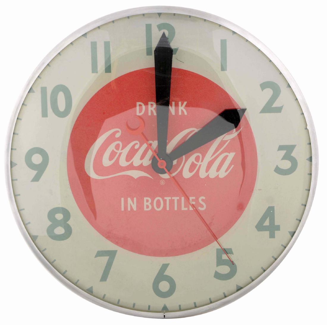 Coca-Cola Swihart Advertising Clock. (1 of 3)