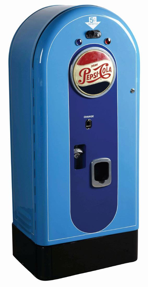 1950's 5¢ Jacobs Model 50 PepsiCola Vending Machine.