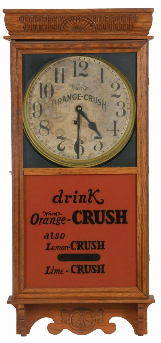 Ward's Orange Crush Advertising Wall Clock. (1 of 3)