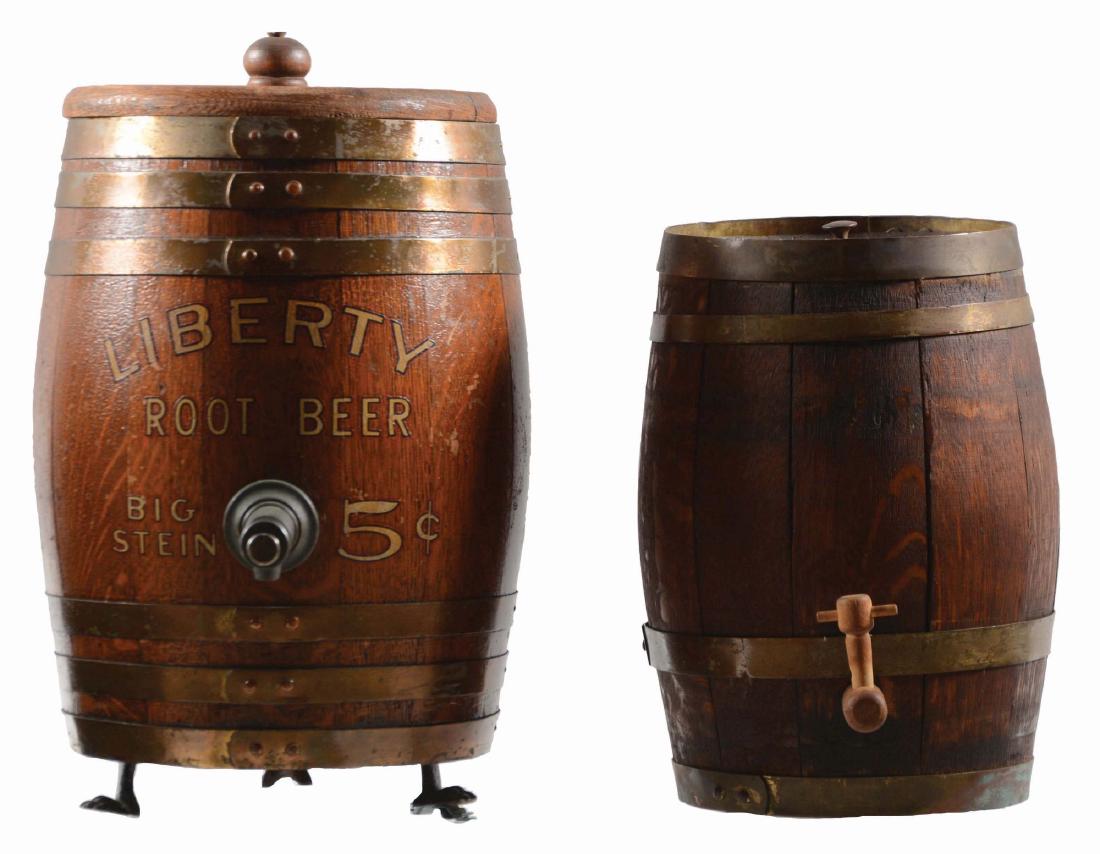 Lot Of 2: Liberty & Stearns' Root Beer Kegs. (1 of 2)