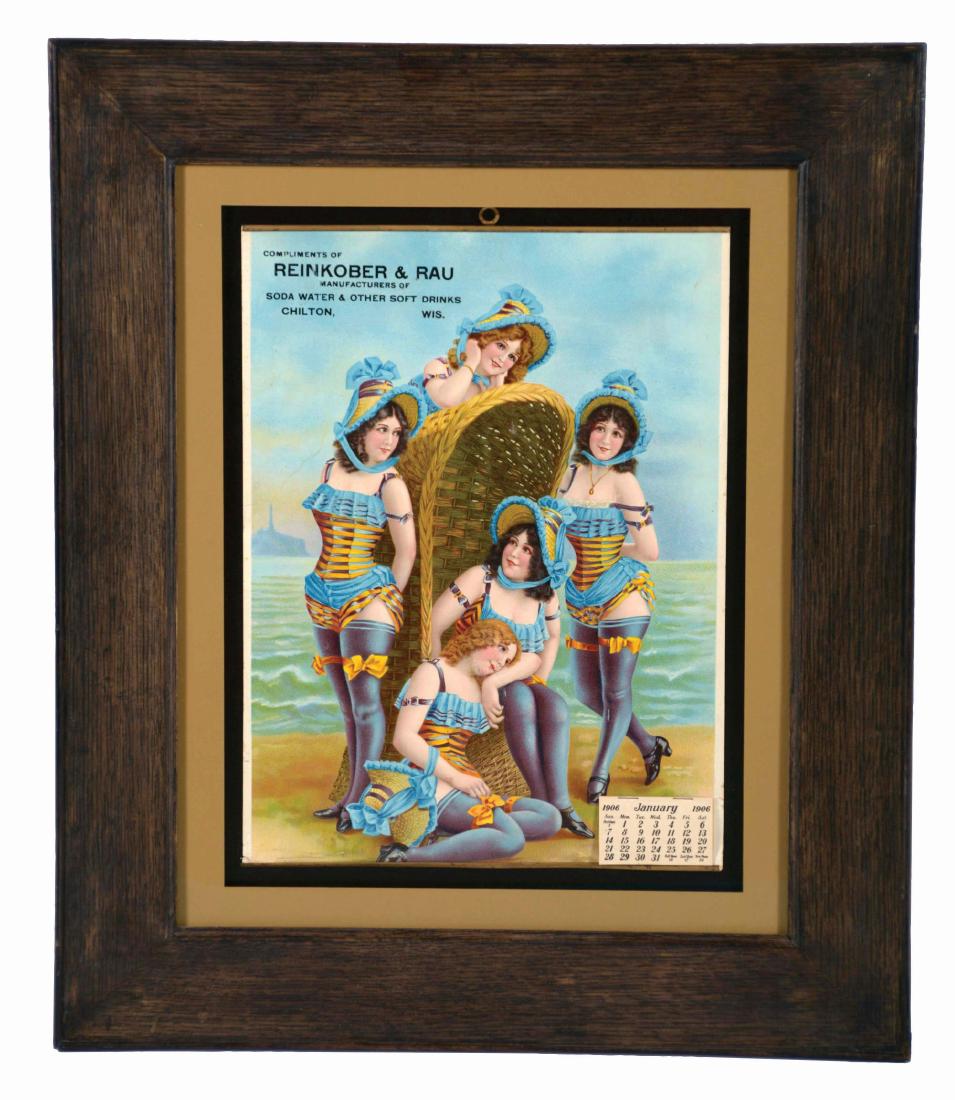 Reinkober & Rau Soda Water Advertising Calendar. (1 of 2)