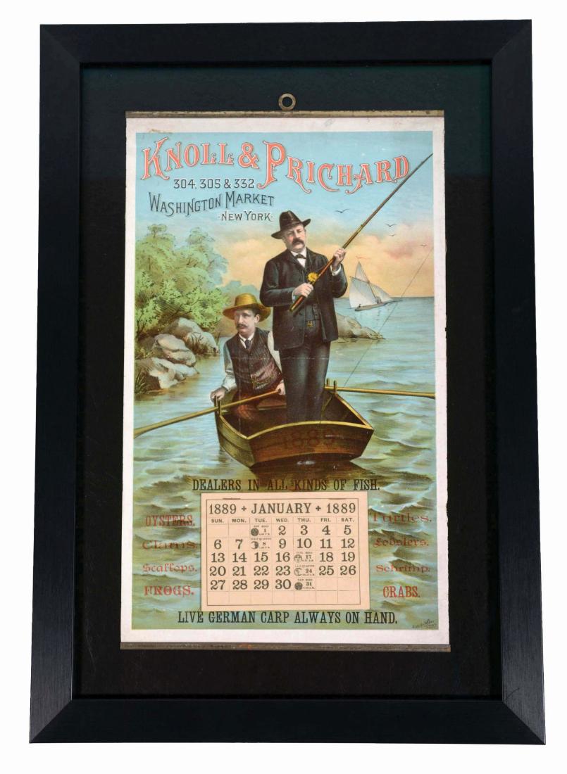 Knoll & Prichard Fishmonger Advertising Calendar. (1 of 2)